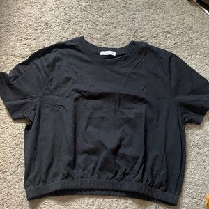 Cotton On- Black crop top